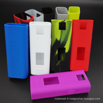 2016 Nouveau produit Cuboid Mini 80W Silicone Cigarette Housse en caoutchouc / Skin / Sleeve / Cover / Enclosure / Decal / Wrap pour Cuboid Kit Vente en gros avec Multi Color Choice